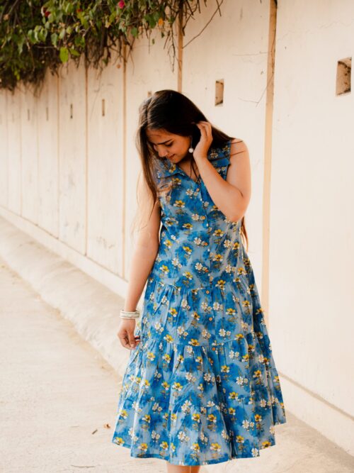 Blue Bloom Summer Dress