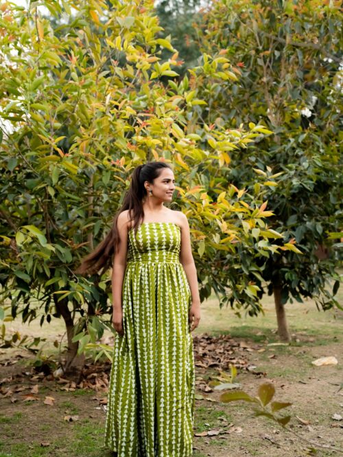 Olive Aura Gown