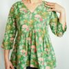 Green Meadow Floral Top