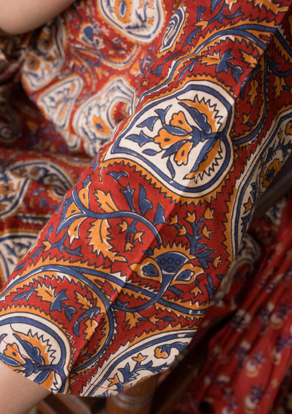 Rust Paisley Charm Kurta Set