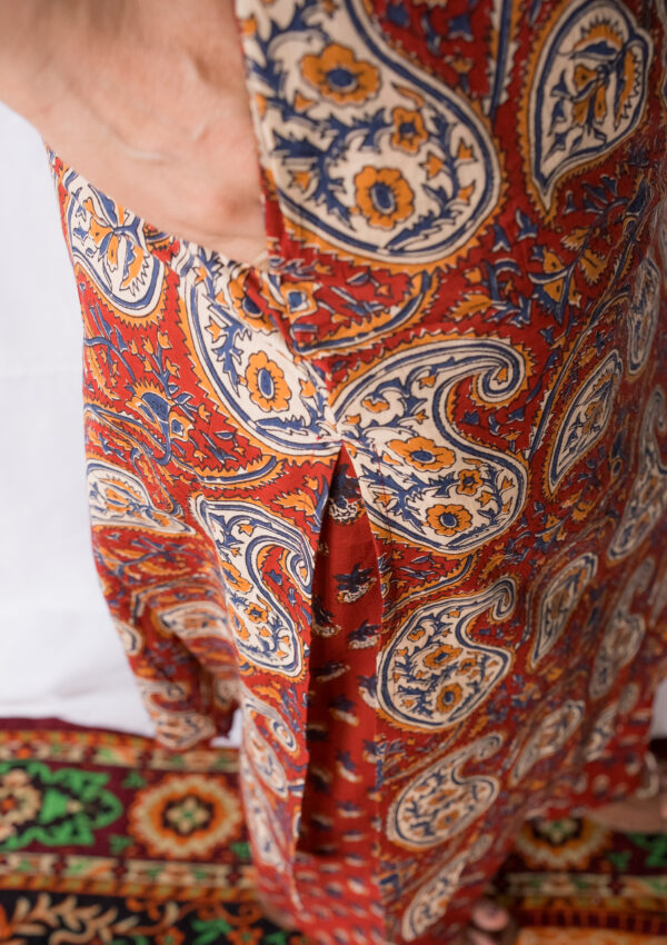 Rust Paisley Charm Kurta Set